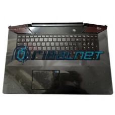 Teclado TR LENOVO TOP COVER Upper Case BLACK MATE Y700-15ACZ W/KB KEYB RED BL TP & CABLE + CABLE ANTENAS 